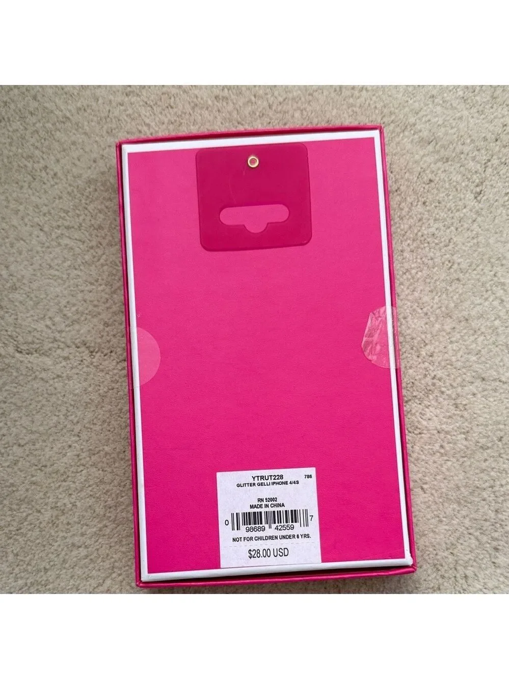 vintage Juicy Couture Sparkling Yellow Phone Case for iPhone 4/4S